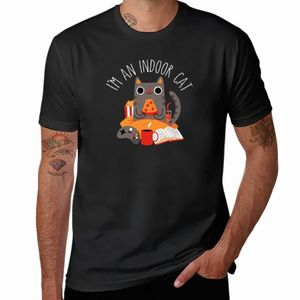 indoor Cat T-Shirt blanks maatwerk voor een jongen heren t-shirt n0vh #