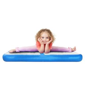 Mat gymnase pour enfants intérieur 100x60x10cm piste d'air piste gonflable de gymnastique pour garçons filles tumbling gym yoga plancher