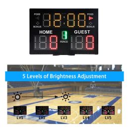 Indoor digitale LED -scorebord tafelblad scorebord voor basketbalvolleybal tennisboksen wedstrijdwedstrijd