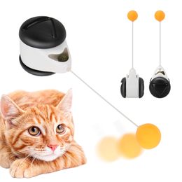 Fournitures pour animaux de compagnie d'exercice en intérieur avec roues jouet pour chat intelligent boules de chat rotatives interactives jouets amusants pas ennuyeux