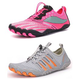 Indoor fitness schoenen mannen en vrouwen diepe squat springtouw schoenen roze cyaan schokabsorberende zachte zolen thuis sportschoenen