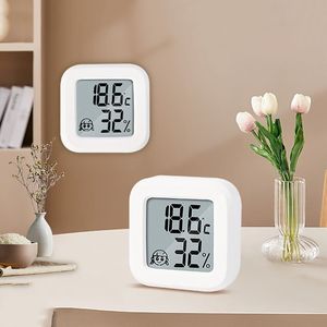 Thermomètre électronique domestique d'intérieur, jauge de température murale à affichage numérique pour chambre de bébé sèche et humide