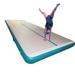 Prix de piste d'air de videurs gonflables d'équipement de gymnastique de terrain de jeu d'intérieur pour l'usage à la maison, cheerleading avec la pompe