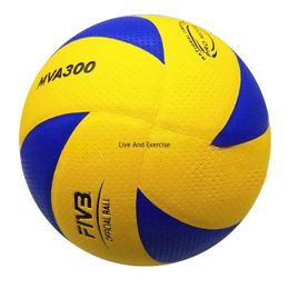 Volleyball intérieur en cuir de haute qualité PU Soft Outdoor Beach Volleyball Hard Volleyball MVA300 / MVA200 TRAPHAGE BALL 240425