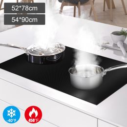 Couvercle de cuisinière à Induction, tapis en Silicone antiadhésif pour cuisinière électrique, protection de table de cuisson 240109