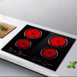 Cuisinière à induction Terte de cuisson à feu de cuisson à feu ajusté Poste à chaud magnétique Plaque chauffante commerciale Multi-Head Electric Ceramic Furnace