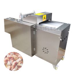 Machine de découpe industrielle de dés de boeuf d'os coupeur de peau de porc découpeuse de cube de viande de volaille