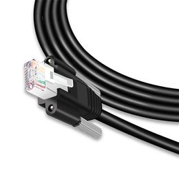 Caméra industrielle CCD câble réseau gigabit, bouclier de chaîne de traînée hautement flexible avec câble réseau dynamique fixe à vis
