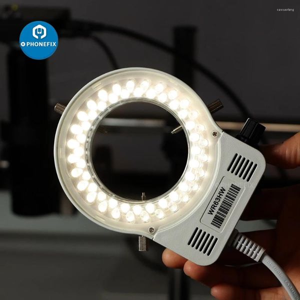 Lumière de caméra industrielle Source 56 LED LEMLIMEUR DE L'ILLUMINATEUR 0- Cercle réglable pour l'éclairage de la vision industrielle