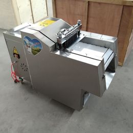 Machine de découpe industrielle de trancheuse de viande de mouton de poulet de boeuf frais machine horizontale de trancheuse de viande fraîche pour l'épaisseur
