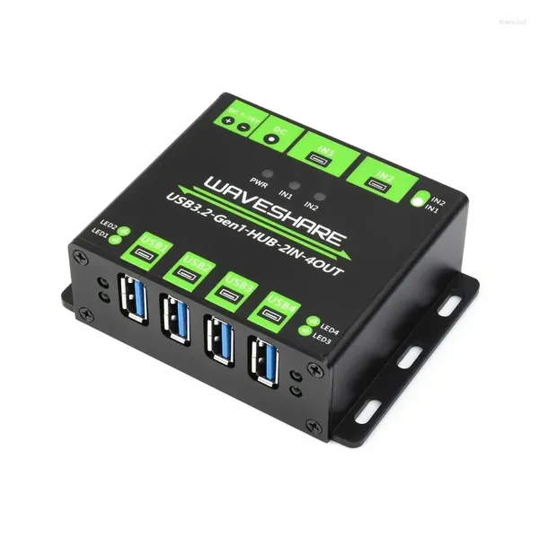 HUB USB de qualité industrielle étendant 4 ports 3,2 commutables doubles hôtes multi-protections