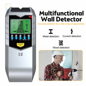 Industrial Metal Detectors 5 In 1 Electronic Detector Wall Stud Finder Sensor Scanner Edge Center Detect Wood Beam/Metal/AC Live Wires Inside The 230422