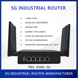 Routeur industriel 5 ports 5G, prend en charge VPN WIFI5, 253 utilisateurs, réseau 5G 4G 3G à pleine vitesse