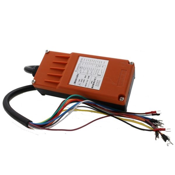 Freeshipping Interruptor de control remoto de radio inalámbrico industrial para grúa 1 receptor 1 transmisor AC220V 110V 380V 36V DC12V 24V