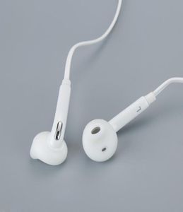 Inear-oortelefoon wit voor Samsung Galaxy S6 bedrade headset met microfoon 35 mm jack-hoofdtelefoon voor mobiele telefoon Verstelbaar volume 806121029
