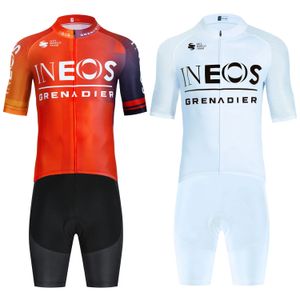 Ineos Cycling Jersey Quick Dry Team Pro Bike Shorts Set Men Women Ropa Ciclismo Riding Bicycl Clothing 240506