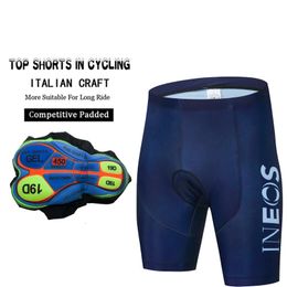 Pantalones cortos de ciclismo ineos pantalones mtb para hombre maillot bicycle profesional medias de gel de gel babero corta bicicleta de carretera de verano PNS 240422