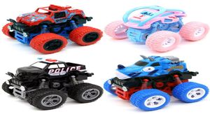 Inertial Pull Back Stunt Car Kid Truck Speelgoed voor jongens Offroad Voertuigen Vierwielaandrijving Model Baby educatieve kinderen Toy5225140