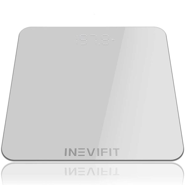 Báscula INEVIFIT, Báscula de Baño Digital de Alta Precisión Que Mide Un Peso de Hasta 400 Libras.Incluyendo baterías