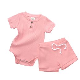 Baby babyjongen meisje kleding sets lange mouw bodysuit pant pasgeboren kinderen outfits zomer herfst pasgeboren kinderen meisje kleding 1176 e3