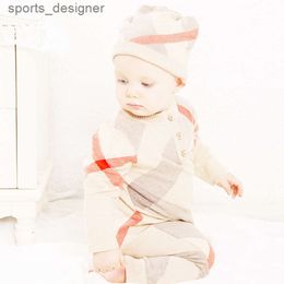 Säuglingsbabyspielanzug Winterkleidung Neugeborenes Baby Junge Mädchen Strickpullover Overall Mit Kapuze Kind Kleinkind Warme Oberbekleidung und Hut B278''gg''CVO3