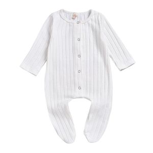 Infant Baby Solid Jumpsuit Barboteuses Striped Knit Onesies Enfants Designes Vêtements Garçons Plaid Pocket Cotton Jumpsuit Toddler Outfits 386 J2