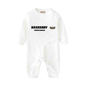 Geboren baby jongen meisje rompertjes designer merk brief kostuum overalls kleding jumpsuit kinderbodysuit voor baby's outfit romperoutfit jumpsuits