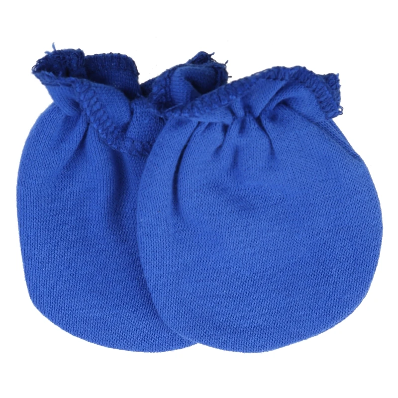 Guantes de mano de niña infantil calcetines de mano recién nacidos para protección de la cara de la cara de la cara guantes de los guantes sólidos sin guarnición