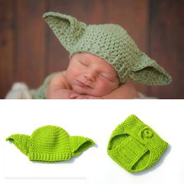Infant Boy tricoté tenues photographie accessoires crochet bébé chapeau short ensemble nouveau-né bébé cadeau de Noël