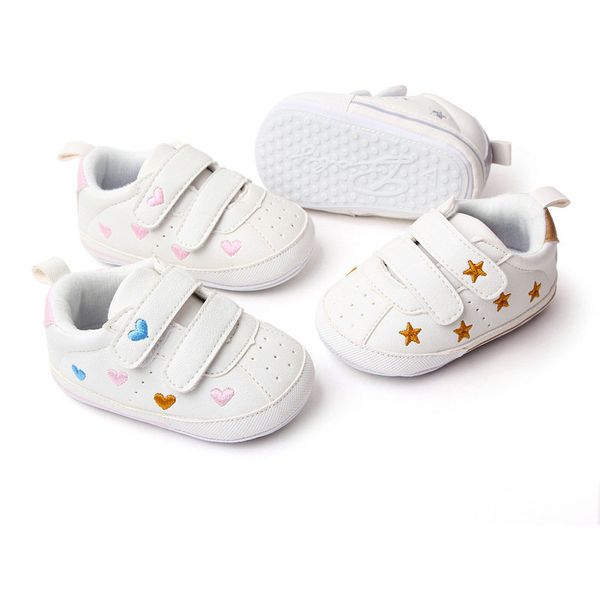 Chaussures de berceau pour bébés garçons, baskets en cuir pour premiers pas, chaussures pour nouveau-nés, Tenis pour 0 à 18 mois