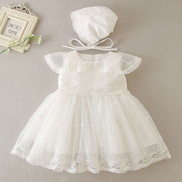 Robe de baptême pour bébé fille, tenues de baptême élégantes, robe d'anniversaire pour 1 an, robes de fête pour bébé fille