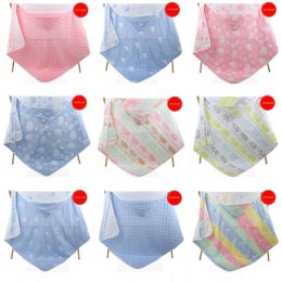 Infant Cotton Gaze Sleepsack 6 Layer Soft Cotton Gaze Bath Towel Newborn Wrap Sleepsack Stroller Cover