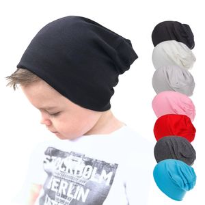 Chapeau ample en coton pour bébés, pull-over pour enfants, bonnet de couleur Pure, Hip Hop, casquettes décontractées pour garçons et filles, M259S, printemps-automne