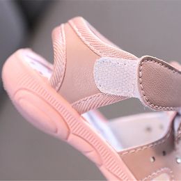 Sandales des filles pour bébé, les chaussures de bébé d'été peuvent faire des sons mignons arc princesses gamin enfants enfants doux premier promeneurs