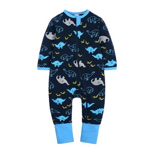 Combinaison infantile manches longues barboteuse florale bébé garçon fille vêtements cotons nouveau-né enfant en bas âge Onesie tenue globale pyjamas pour fille