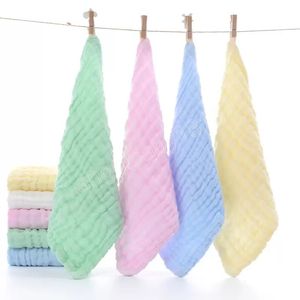 Débarbouillettes et serviettes en mousseline pour bébé lingettes en coton biologique naturel pour bébé serviette à main gant de toilette en mousseline pour peau sensible