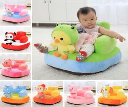 Siège de sécurité infantile Soft de bébé en peluche moelleuse Chaise d'alimentation en peluche apprenant à asseoir les enfants support en peluche jouet q0113141183