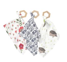 Serviettes de salive infantile en bois de bois jouet coton bandan bandana dribble bibs pinareasore newborn triangle serviettes yl4469195561