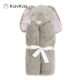 Mantas de seguridad para bebés Manta de bebé Ropa de cama Niños pequeños recién nacidos Niños Niños Suave y cálido Coral Fleece Juguete de peluche Animal Design 210309