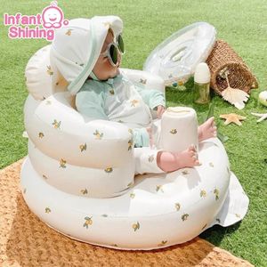 Enfant brillant bébé canapé gonflable enfants gonfle des chaises de bain portables PVC Pratique de siège multifonctionnel