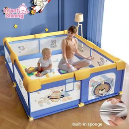 Baby Shining Kinderen Kinderbox met Foam Protector Baby Veiligheid Hek Kid Ball Pit voor Baby's Indoor Speelgoed Speeltuin 240220