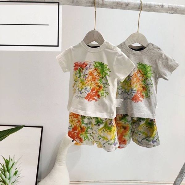 T-shirts pour nourrissons Short Set Kids Little Baby Clothing Sets Girls Boys Designer Brand Définit la lettre Costume Sauthies Vêtements pour la tenue de bébés 0-3 ans V0PW #