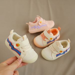 Baby peuter schoenen 2021 lente meisje jongen casual mesh schoenen zachte bodem comfortabele antislip kid baby casual eerste wandelaars schoenen 210315