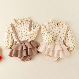 Topbroek voor baby's, tweedelige set, herfstkleding voor baby's, trendy en schattige outdoorkleding voor pasgeborenen