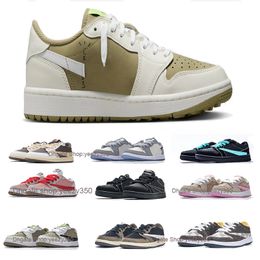 Kids Inside Out Basketbalschoenen Baby's Neutraal Olijf Zwart-Sail-Light Lemon Twist Schoenen J 1S Low Cut OG 1s Flight Club 1 Kaki Sneaker Peuters Baby Kinderschoenen