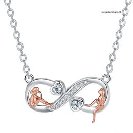 Amour infini symbole infini pendentif sœurs collier amour collier chaîne