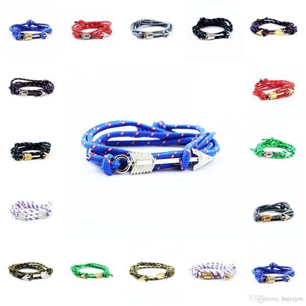Bracelet de bijoux infini pour hommes Bracelets hameçon nouveaux Bracelets infini vente en gros Bracelet infini de corde d'enveloppe