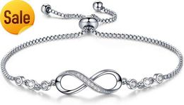 Infinity Love Bracelet geschikt voor vrouwen en meisjes verjaardag en Valentijnsdag sieraden cadeau voor vriendin vrouw moeder moeder dochter zoon