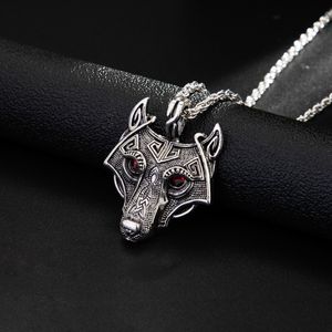 collier pendentif infini bijoux de créateur chaîne de diamant viking ange lien cubain nouveau collier tête de loup celtique pendentif amulette nordique ornements suspendus en gros