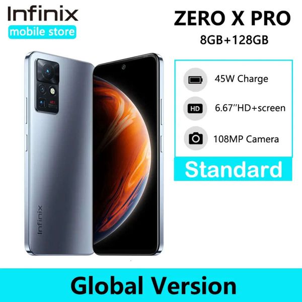 Infinix ZERO X PRO 8GB 128GB Smartphone 108MP Cámara Helio G95 120hz Frecuencia de actualización 45W Supercarga